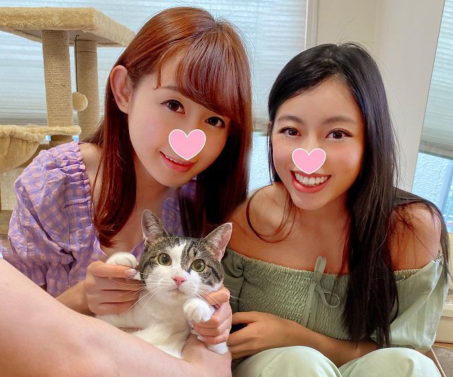 【女神GET】猫咖啡听对2位妹子教导筋肉训练搭讪搞上。