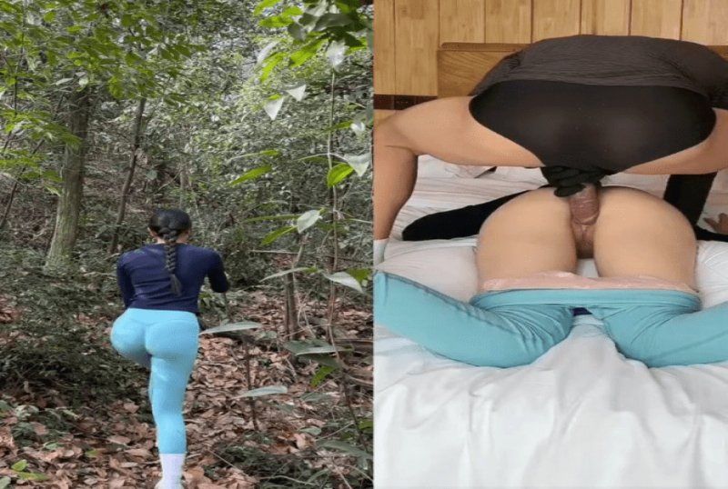 杏吧传媒 爬山途中遇到最爱的大屁股瑜伽裤