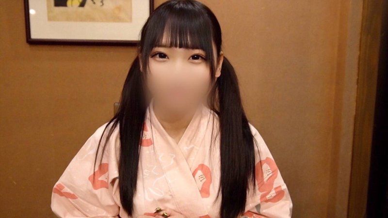 [No mosaic][Face hidden][Creampie] A温泉 trip overnight sex with Honoka-chan,an 18-year-old idol who looks like new垣◯衣♡ Her disheveled yukata look drives a gross old man